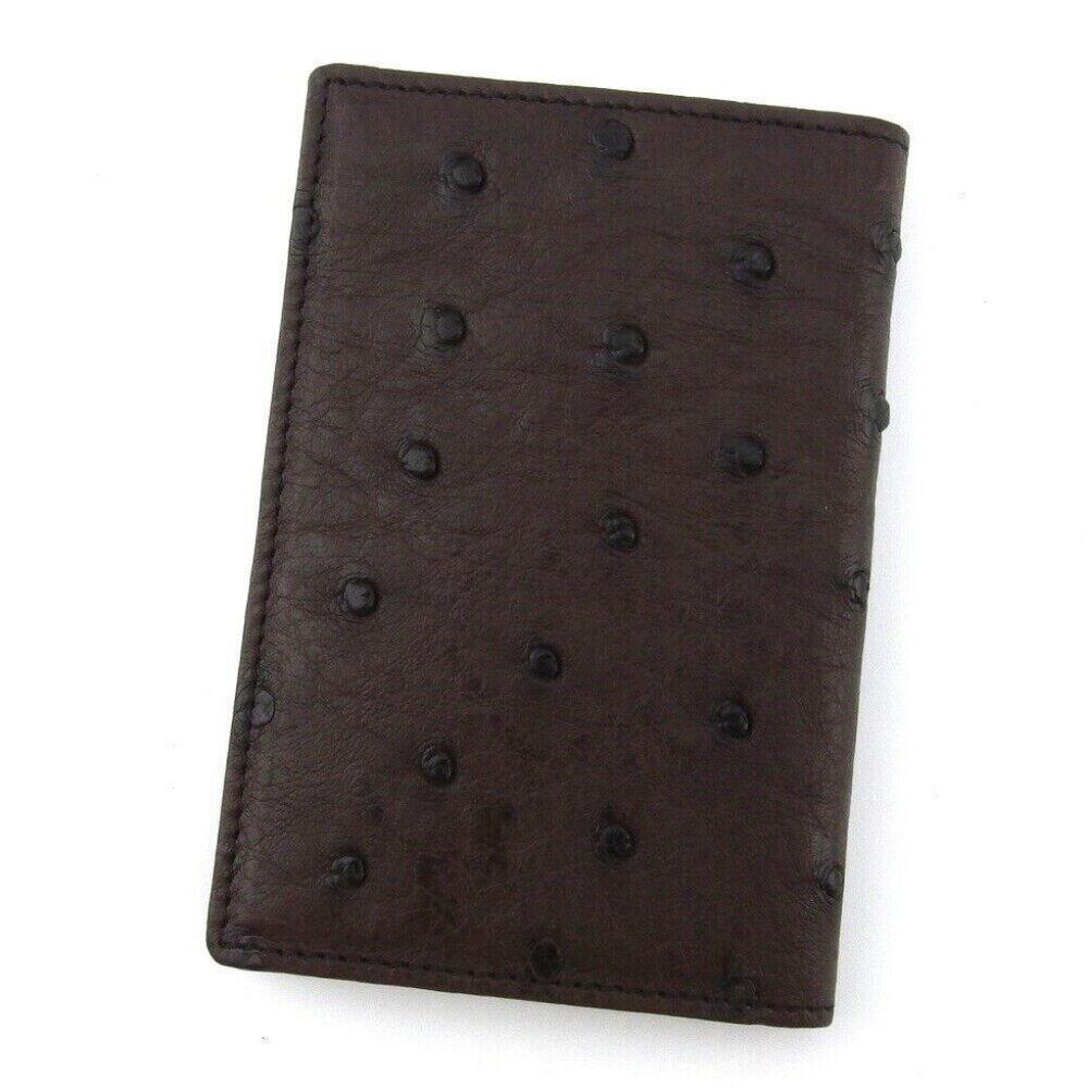 SELECTION Case Case Qirmark Ostrich Leather Authentic Used
